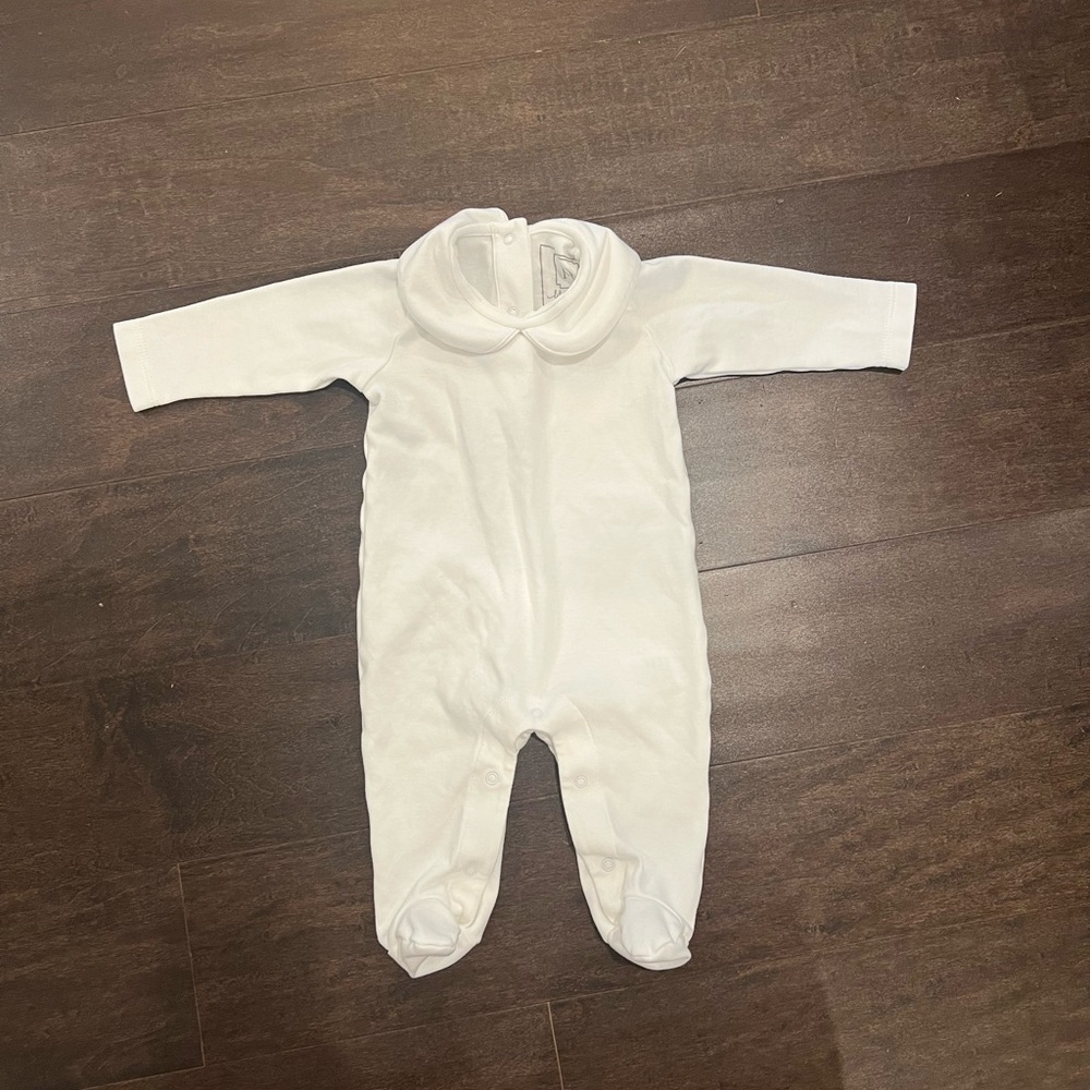 Lila and Hayes White Baby One Piece